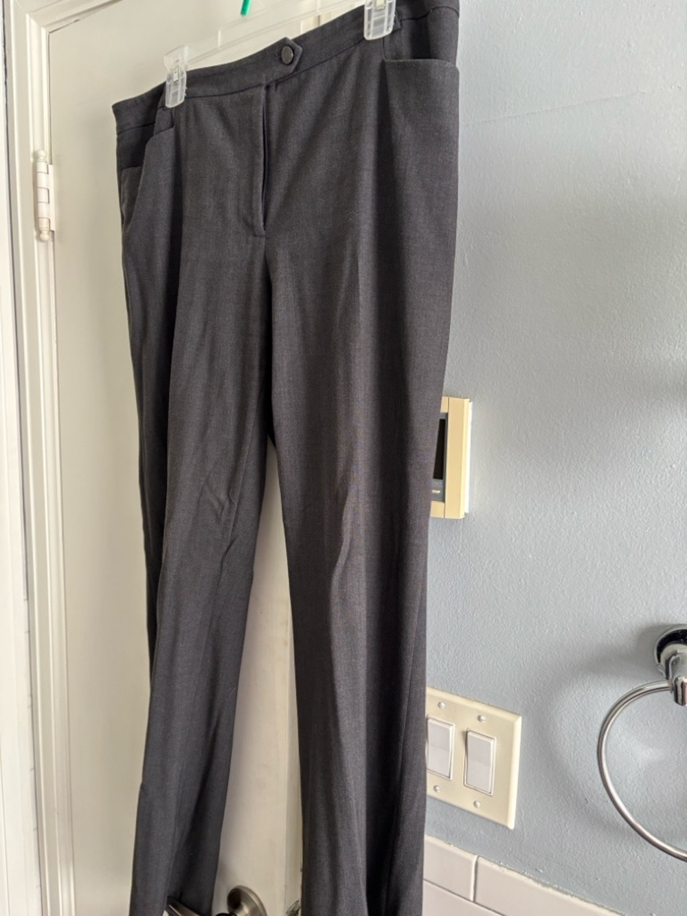 Calvin Klein Dark Gray Straight-Leg Dress Pants and Blazer